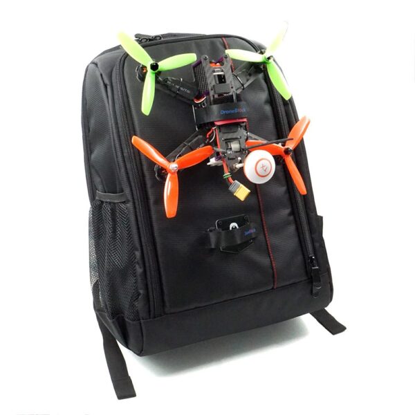 Racing drone stand for backpack / bag 3D Print