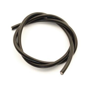 16AWG POWER CABLE WITH SILICONE ISOLATION - BLACK 1M