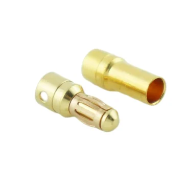 3.5mm gold plated bullet connectors (pair)