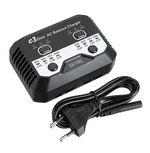 103913 skyrc e3 duo ac 2 2 a 2x20w balance charger for 2 3s image - Ο κόσμος του drone σας! DroneX.gr