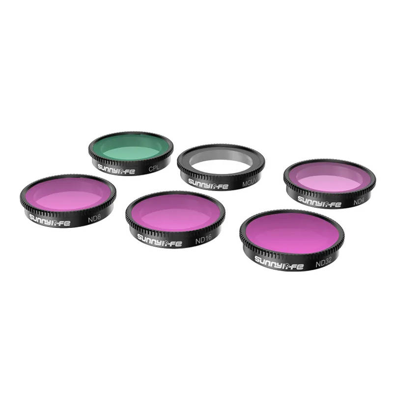 Package of 6 filters MCUV+CPL+ND4+ND8+ND16+ND32 for Insta360 GO 3/2 Sunnylife